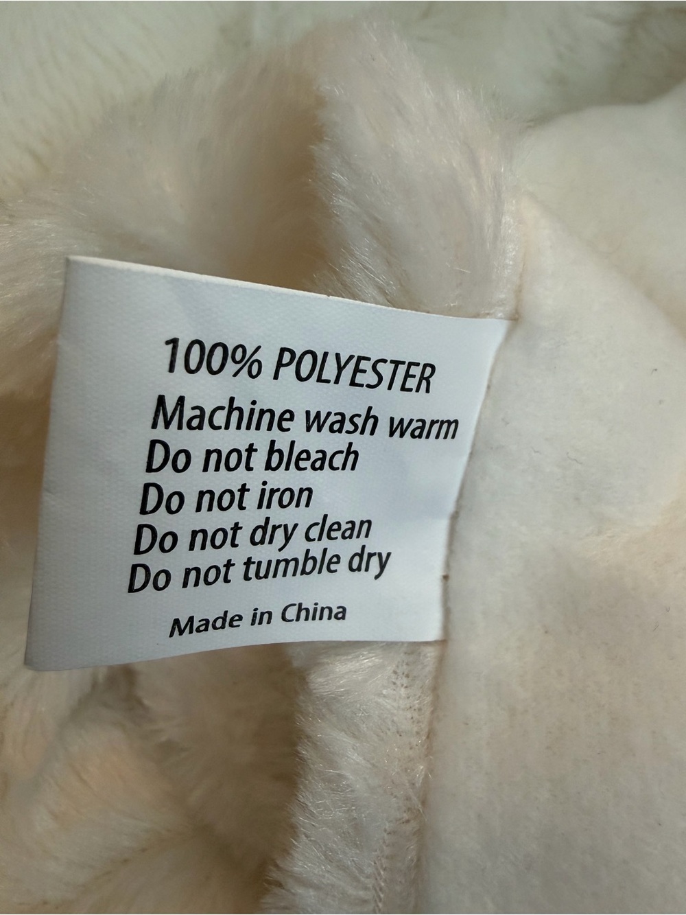 Plush Cozy Throw Blanket in Cream — Ultra-Soft Comfort - Picture 5 of 6